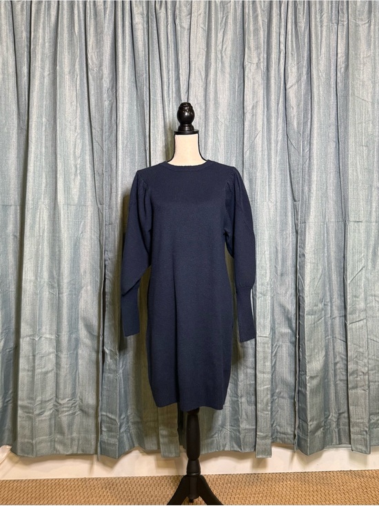 a new day Dresses & Skirts - a new day Navy Long-Sleeve Knit Shift Dress